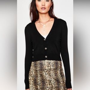 Current Mood Dolls Kill Crop Cardigan